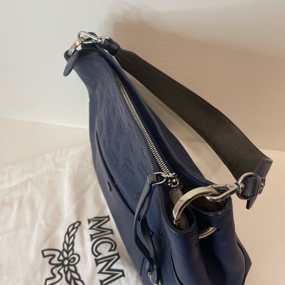MCM Dark Blue Shoulder Bag - Picture 4 of 10